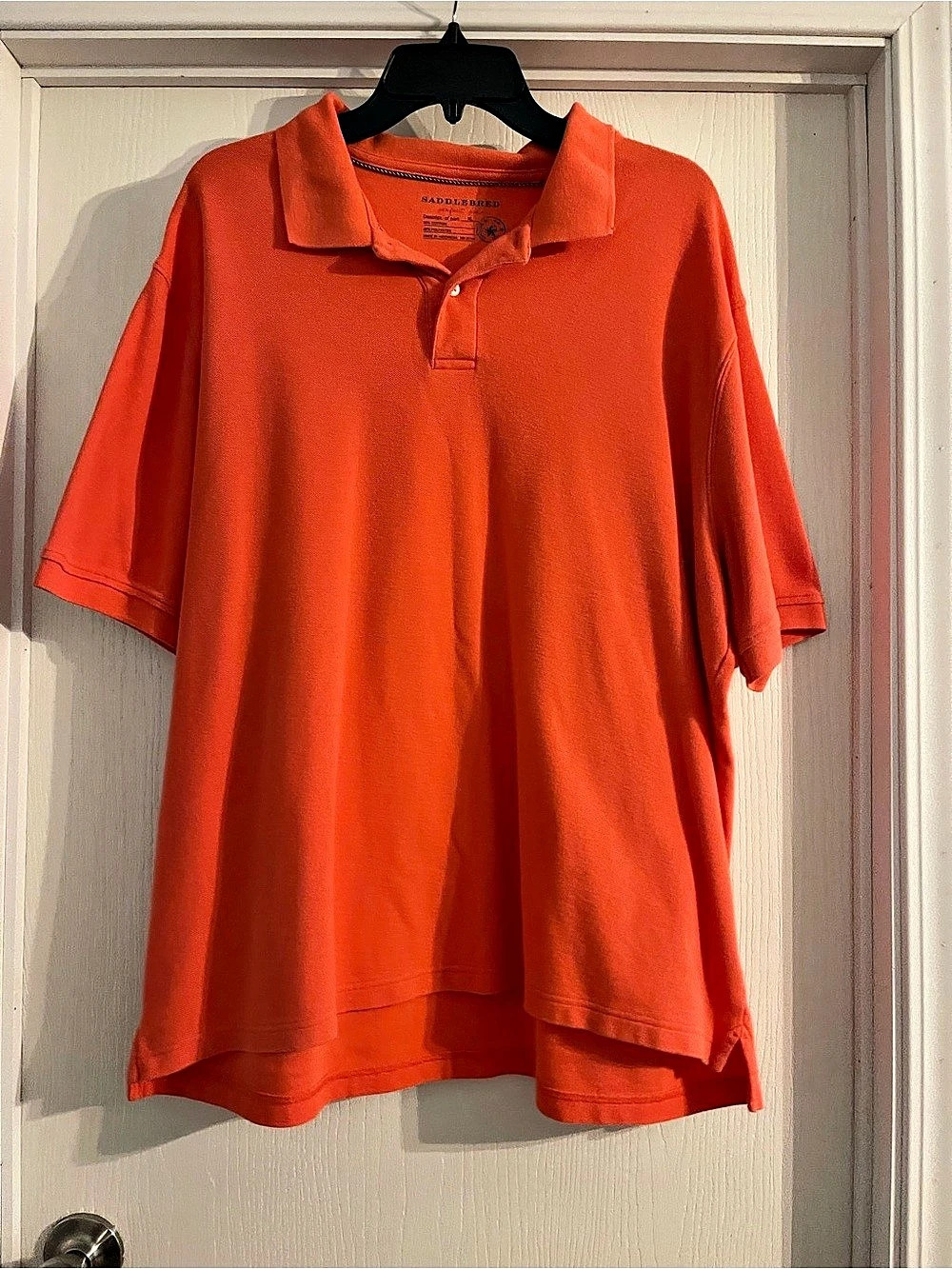 Saddlebred Perfect Polo Men's Coral Polo Shirt XL